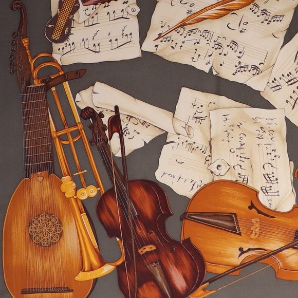 Trussardi Vintage Silk Scarf Made in Italy - Picture 7 of 11